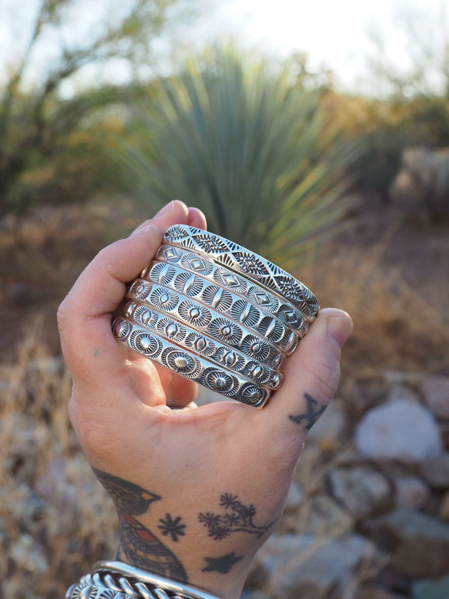 MTO Eye Portal Hand Stamped Stacker Cuff