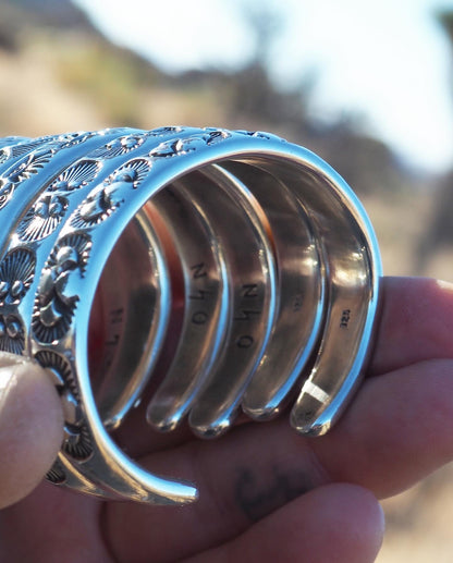 MTO Opuntia Hand Stamped Heavyweight Stacker Cuff