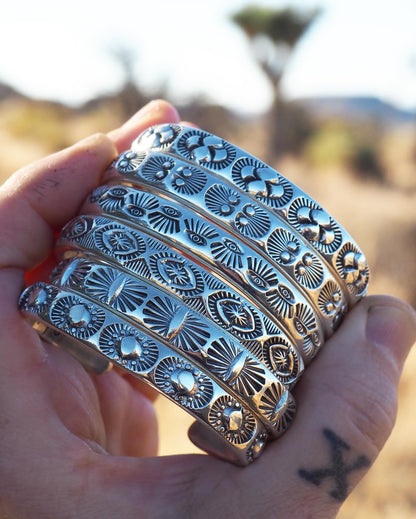 MTO Opuntia Hand Stamped Heavyweight Stacker Cuff