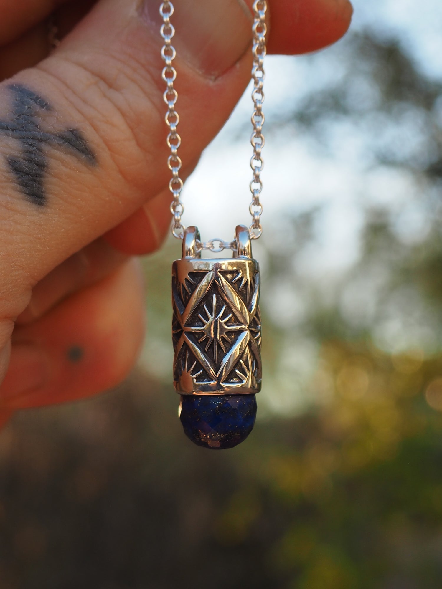 Obsidian Agave Talisman Necklace