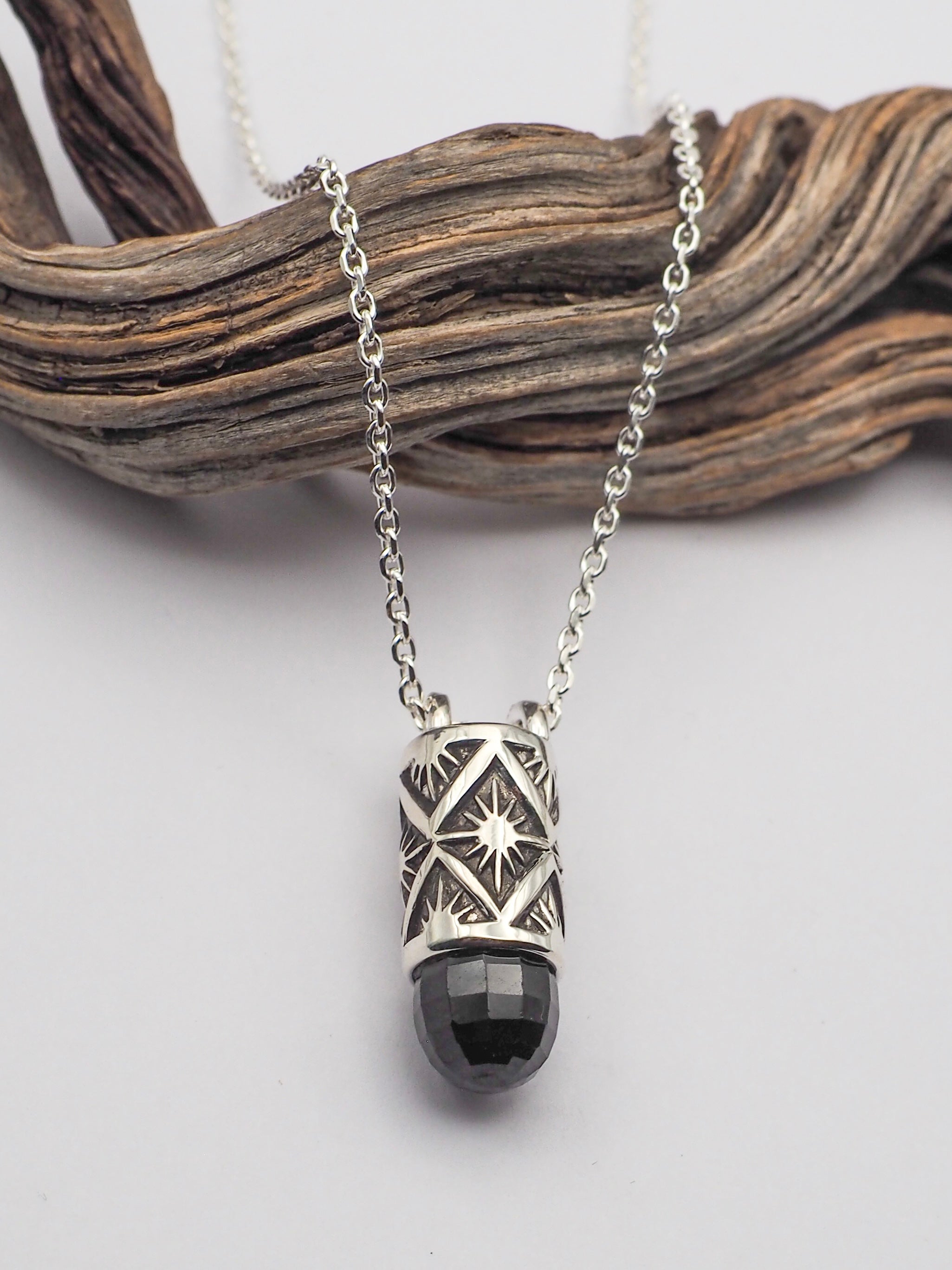 Obsidian Agave Talisman Necklace